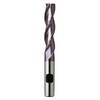 Europa Tools HSS-E End Mill - TiAlN Coated 3 Flute Centre Cutting - Long Length - 3mm thumbnail 4