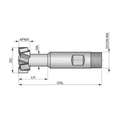 Dormer Pramet C80 11.0mm x 5mm HSS-E Screwed Shank T Slot Cutter DIN 851 thumbnail 2