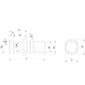 Omega Products DIN69872 Pull Stud - Solid - Without O-Ring - ISO30 thumbnail 2