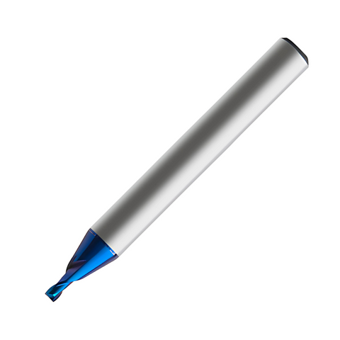Europa Tools Carbide End Mill 2 Flute Miniature - Pulsar Blue - Square Edge - 0.4mm