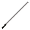 Europa Tools Carbide End Mill 2 Flute Ball Nose - Extended Neck - Pulsar DMX - 0.1mm x 40mm thumbnail 1
