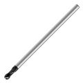 Europa Tools Carbide End Mill 2 Flute Ball Nose - Extended Neck - Pulsar DMX - 0.1mm x 40mm thumbnail 1