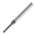Europa Tools Carbide End Mill 2 Flute Ball Nose - Extended Neck - Pulsar DMX - 0.2mm x 1mm thumbnail 1