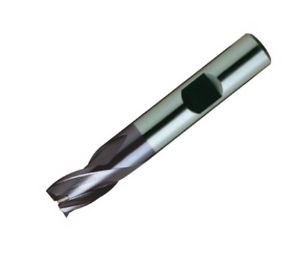 Europa Tools HSS-E End Mill - TiAlN Coated 3 Flute Centre Cutting - Stub Length - 3mm