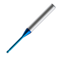 Europa Tools Carbide End Mill 2 Flute Rib Processing - Ball Nose - Pulsar Blue 106350 Series - 0.5mm x 1.5mm thumbnail 1