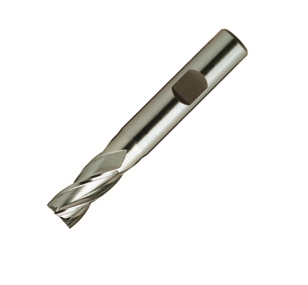 Europa Tools HSS-E End Mill - Uncoated Multi Flute - Short Length - 12mm