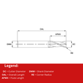 Europa Tools Carbide End Mill 2 Flute Corner Radius - Standard Length - Pulsar DMX - 2mm x R thumbnail 2