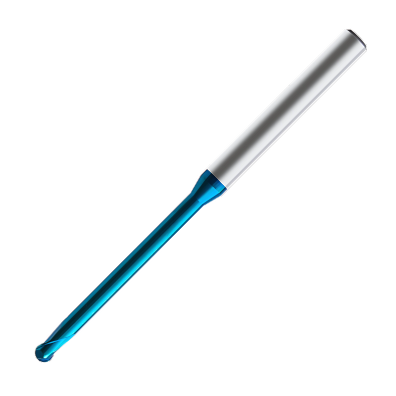 Europa Tools Carbide End Mill 2 Flute Rib Processing - Pulsar Blue - Ball Nose - 0.1mm x 0.3mm