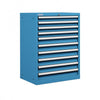 Polstore Cabinet Combo - 10 Drawers 36x27EH - 100% Extension - Light Blue - 717mm(w) x 1000mm(h) thumbnail 1