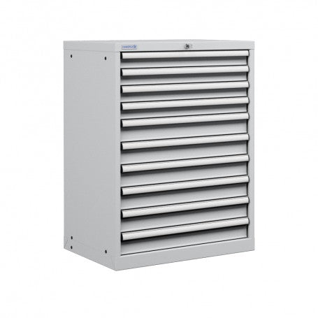 Polstore Cabinet Combo - 10 Drawers 36x27EH - 100% Extension - Light Grey - 717mm(w) x 1000mm(h)