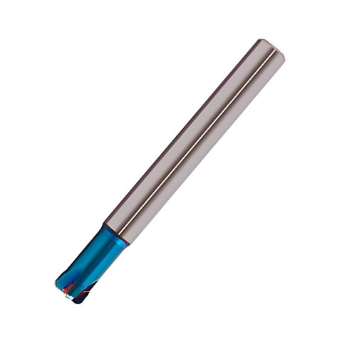 Europa Tools Carbide End Mill 4 Flute High Feed Long Length - Pulsar Blue - Corner Radius - 16mm x R3.0