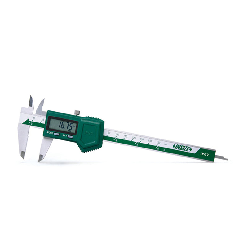 0-150mm / 0-6" IP67 Waterproof Digital Caliper with Thumb Roller - 1118 Series (Insize)