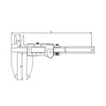 0-450mm / 0-18" Digital Caliper - 1135 Series (Insize) thumbnail 2