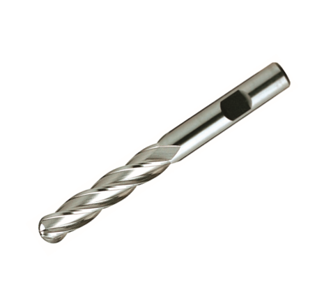 Europa Tools HSS-E End Mill - Uncoated Multi Flute - Short Length Ball Nose -20mm