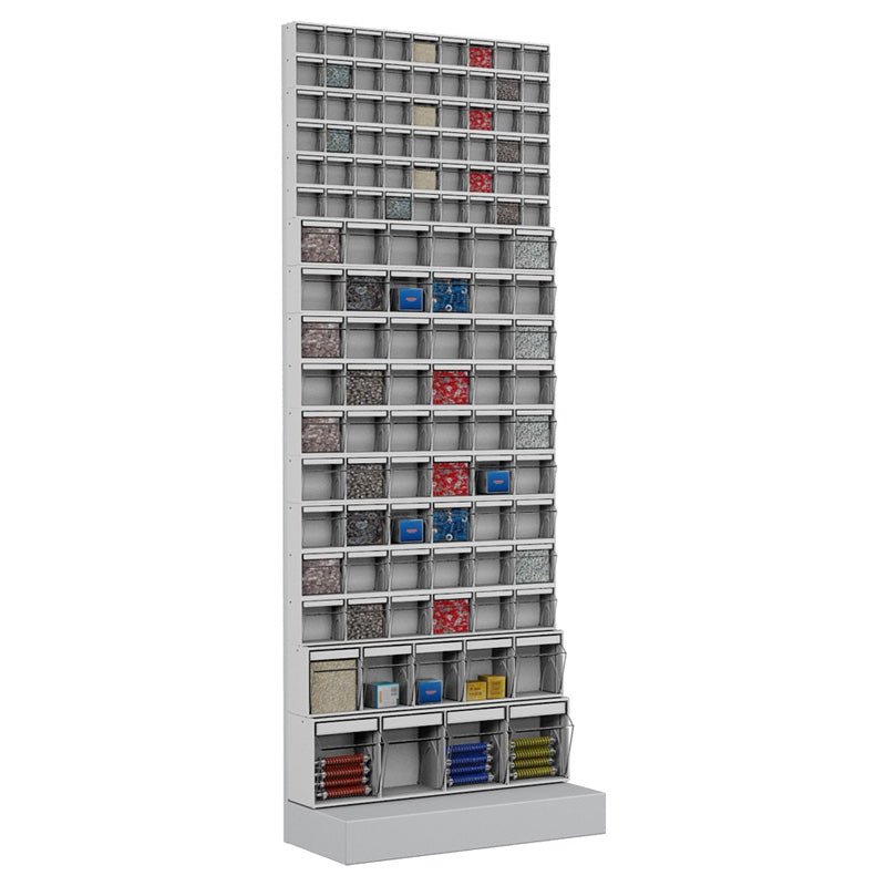 Polstore Unibox Free-Standing Racks - 117 Compartments - 600mm (w) x 3 ...