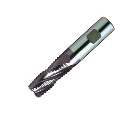 Europa Tools HSS-E Roughing End Mill -TiAlN Coated Multi Flute - Short Length -24mm