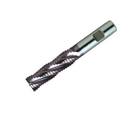 Europa Tools HSS-E Roughing End Mill -TiAlN Coated Multi Flute - Long Length -10mm