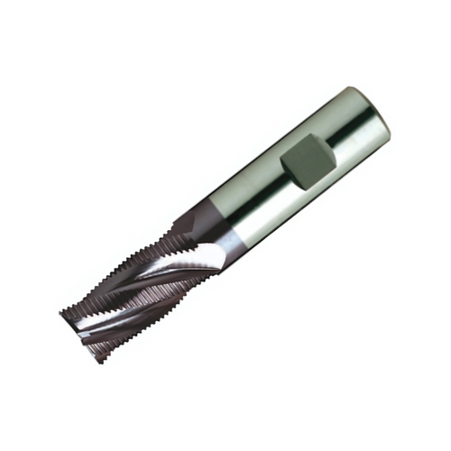 Europa Tools HSS-E Roughing End Mill -TiAlN Coated Multi Flute Fine Pitch -Short Length - 6mm
