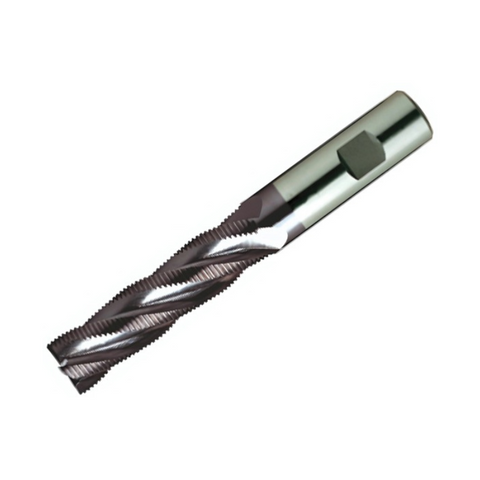 Europa Tools HSS-E Roughing End Mill -TiAlN Coated Multi Flute Fine Pitch - LongLength - 13mm