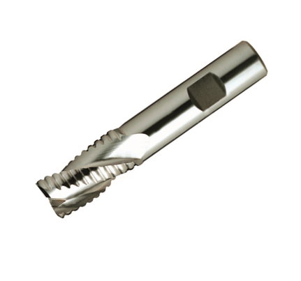 Europa Tools HSS-E Roughing End Mill - Uncoated 3 Flute Short Length - 37° Helix Angle - For Aluminium - 6mm