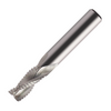 Europa Tools Carbide End Mill 3 Flute - Rougher Chamfer Edge - Standard Length For Aluminium - Plain Shank - ALU XP - 6mm thumbnail 1
