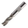 Europa Tools Carbide End Mill 3 Flute - Rougher Extened Neck - Standard Length For Aluminium - Flatted Shank - ALU XP - 6mm thumbnail 1
