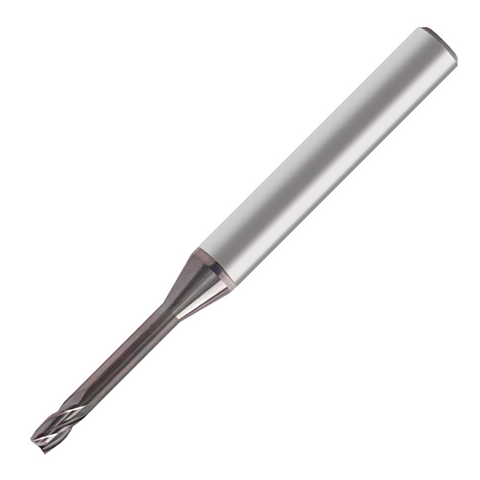 Europa Tools Carbide End Mill 4 Flute Square Edge - Extended Neck - Pulsar DMX - 1mm x 6mm