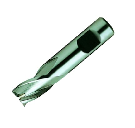 Europa Tools HSS-E End Mill - Uncoated 3 Flute With Flatted Shank - Short LengthThrow Away - 5.5mm