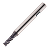 Europa Tools Carbide End Mill 4 Flute - Square Edge - Short Length - Flatted Shank - HX2 - 3mm thumbnail 1