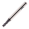 Europa Tools Carbide End Mill 4 Flute - Corner Radius - Short Length - Flatted Shank - HX2 - 3mm x R0.3 thumbnail 1