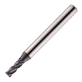Europa Tools Carbide End Mill 4 Flute - Corner Radius - Standard Length - Plain Shank - HX2 - 3mm x R0.3 thumbnail 1