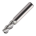 Europa Tools Carbide End Mill 3 Flute - Corner Radius Standard Length - For Aluminium - ALU XP - 8mm x R0.5