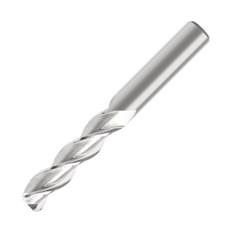 Europa Tools Carbide End Mill 3 Flute - Corner Radius For For Aluminium - Long Length Mastermill AL-HPC - 6mm x R0.5
