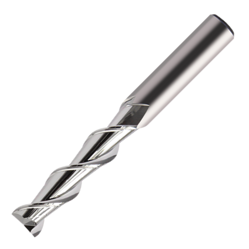 Europa Tools Carbide End Mill 2 Flute - Chamfer Edge - Long Length For Aluminium - ALU XP - 1mm