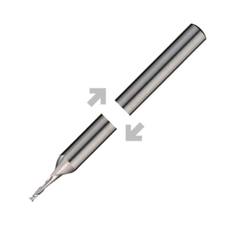 ITC Carbide End Mill Square Edge 164-ST - 2 Flute 30° Helix With Facet Relief - Micro - 0.2mm