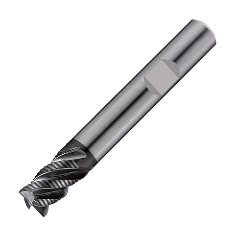 Europa Tools Carbide End Mill 4 Flute Rougher - Long Length - Flat - Pulsar DMX - 8mm