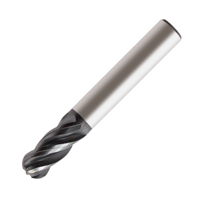 Europa Tools Carbide End Mill 4 Flute Ball Nose - Standard Length - Mastermill VX - 3mm