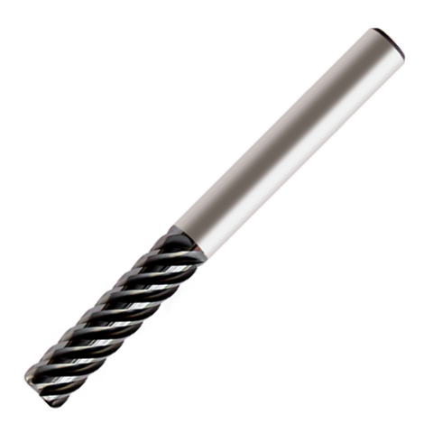 Europa Tools Carbide End Mill 6 Flute Corner Radius - Long Length - Mastermill VX6 - 20mm x R1.5