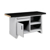 Polstore Modular Workbench With 1 Door, 1 Drawer & 2 Shelves - Rubber Cover - Light Grey - 1500mm (W) x 750mm (D) thumbnail 1