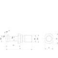 Omega Products Mazak Pull Stud - Hollow - Without O-Ring - Through Coolant - ISO40 - 41.25mm Long thumbnail 2