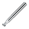 ITC Carbide End Mill Corner Radius 2001 - 2 Flute 40° Helix Mill With Radius, Facet Relief & Wiper Flats - Non-Ferrous - 3mm x R0.25 thumbnail 1