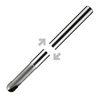 ITC Carbide End Mill Ball Nose 2102 - 2 Flute PCD Tipped With Facet Relief & Radius - Composites - 2mm thumbnail 1