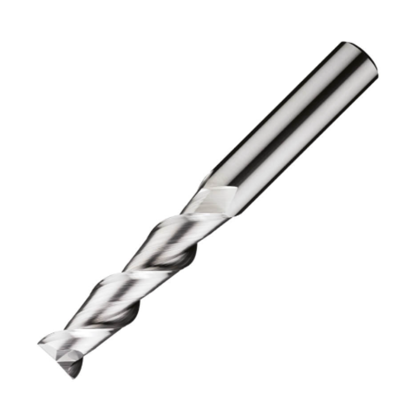 ITC Carbide End Mill Square Edge 2201 - 2 Flute 45° Helix with Facet Relief - Non-Ferrous - 3mm