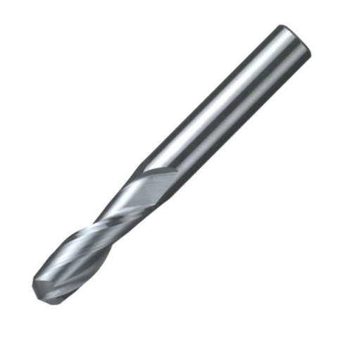 ITC Carbide End Mill Ball Nose 2662 - 2 Flute 30° Helix  With Facet Relief - General Purpose - 6mm