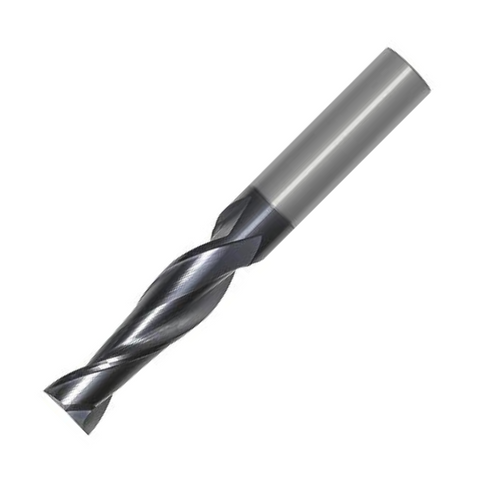 OSG Carbide 2 Flute End Mill Square TiAlN Coated - Long Length Centre Cutting For General Applications - 20mm