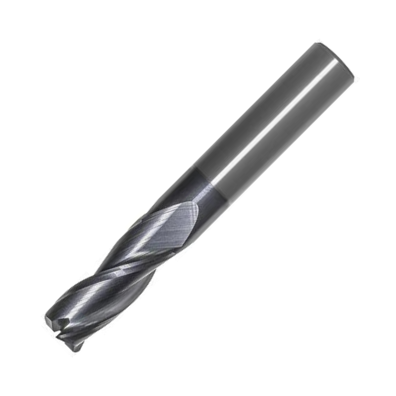 OSG Carbide 3 Flute End Mill Corner Radius TiAlN Coated - Regular Length Centre Cutting For General Applications - 4mm x R0.2