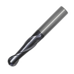 OSG Carbide 2 Flute End Mill Ball Nose TiAlN Coated - Long Length Centre Cutting For General Applications - 20mm