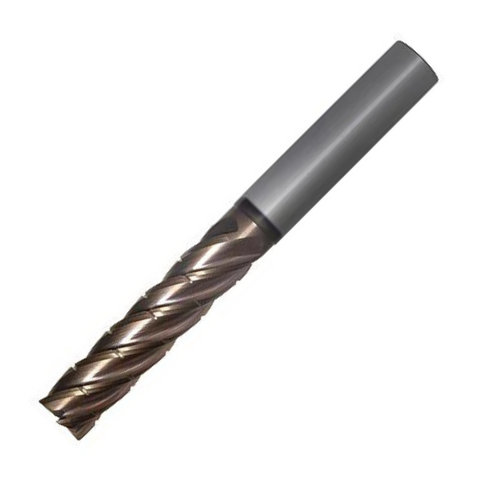 OSG Carbide 5 Flute End Mill Square Edge - Long Length With Chipbreaker - For Side Milling upto 4xD - 8mm