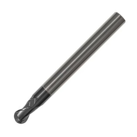 OSG Carbide 2 Flute Ball Nose End Mill - Regular Length - For Titanium & Difficult Applications - 3mm