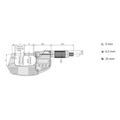 Mitutoyo Digital Micrometer QuantuMike IP65 Inch/Metric, 0-1", with Output thumbnail 2